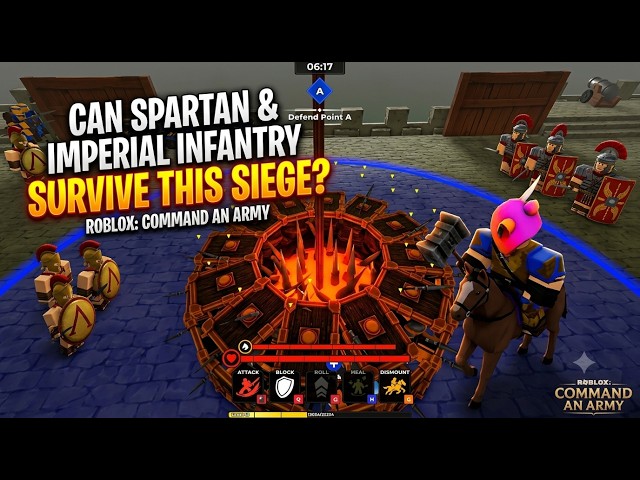 Can SPARTAN & IMPERIAL Infantry Survive THIS Siege? | Roblox Command An Army