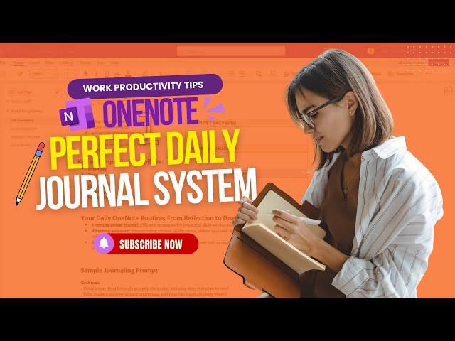 The Perfect Daily Journal System (OneNote Setup)