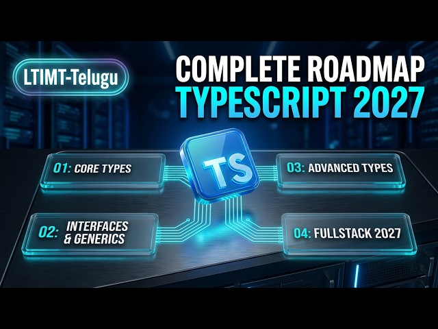 TypeScript Roadmap 2027 Telugu |Complete TypeScript Course for Beginners to Advanced| LTIMT-Telugu