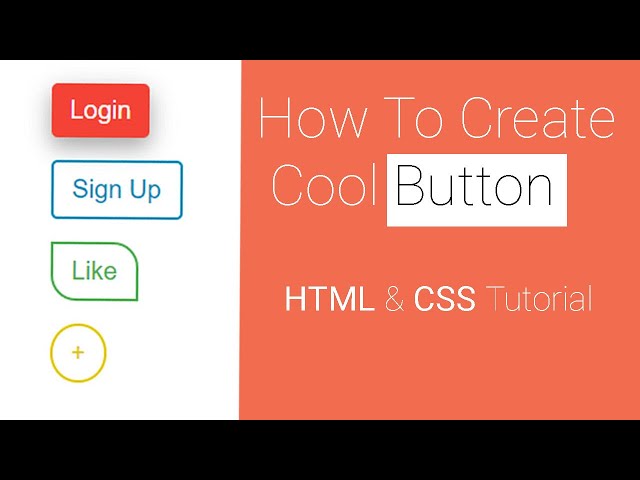 Create Awesome Button With HTML & CSS