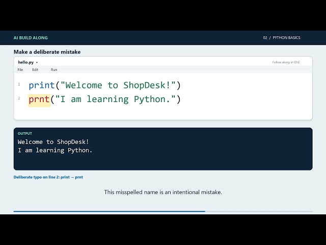 Your First Python Program: Write, Run & Fix It | Day 2