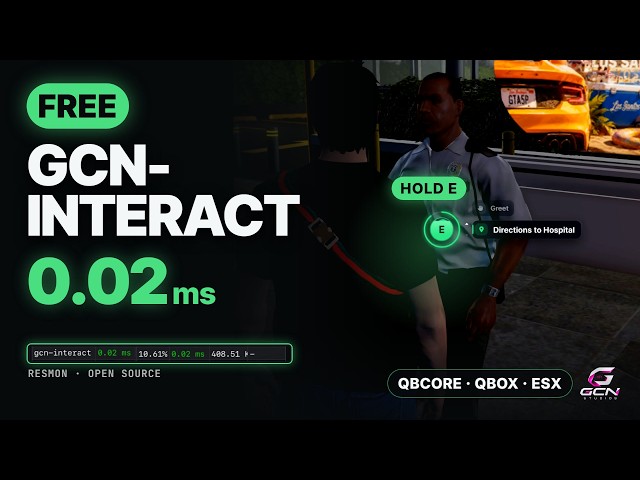 This FREE FiveM Interact Script Runs at 0.02ms 🤯 | QBCore · Qbox · ESX