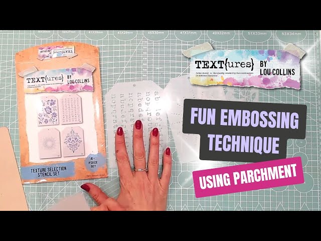FUN EMBOSSING TECHNIQUE! using Parchment!
