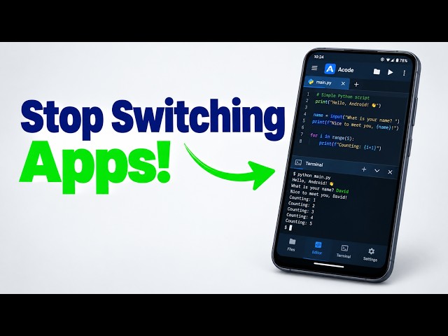 Stop Switching Apps – Code AND Run Terminal in Acode on Android (AcodeX)