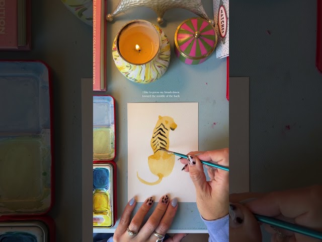 Easy tiger painting tutorial
