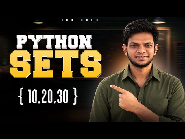 Python Sets Explained 🔥 | Set Methods & Examples in Telugu