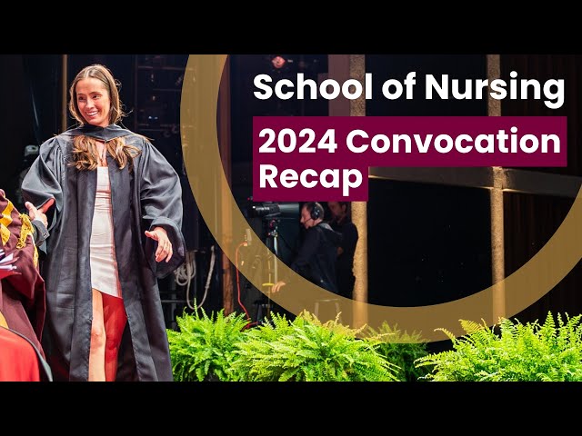 Nursing graduates from McMaster University celebrate Spring 2024 convocation