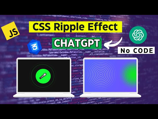 Ripple Effect Animation  with ChatGPT  CSS3 & Vanilla  JavaScript