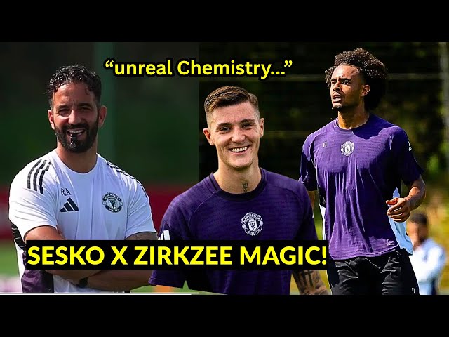 Sesko and Zirkzee link-up STUNS Amorim in training today before Arsenal | Man United News