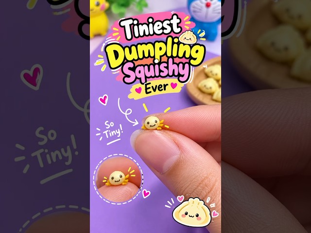 Dumpling Squishy 😱 #shorts #craft #satisfying #trending #youtubeshorts #trendingshorts #viral #funny
