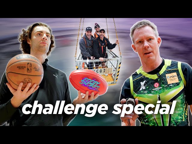 CRAZIEST footy skill challenges 🤯 Josh Giddey ➡️ Eddie Betts ➡️ Jack Riewoldt | Ep. 8 | Footy Shorts