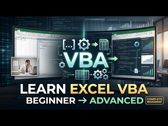 Learn Excel VBA from Scratch | Complete Roadmap from Beginner to Advanced