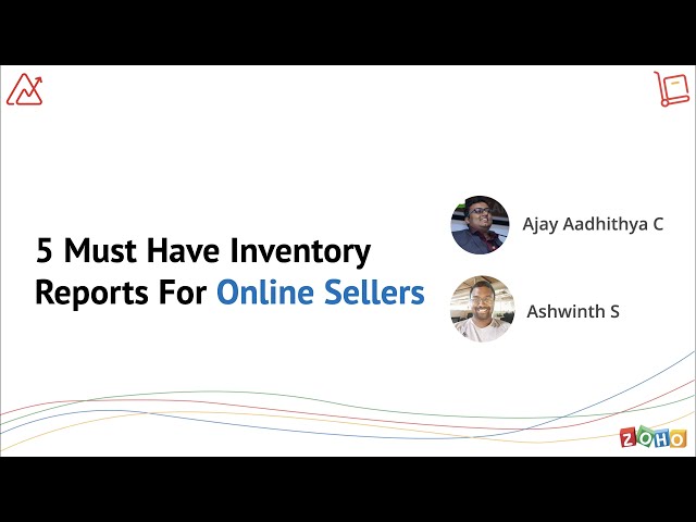5 Must-have inventory reports for online sellers | Zoho Inventory | Zoho Analytics
