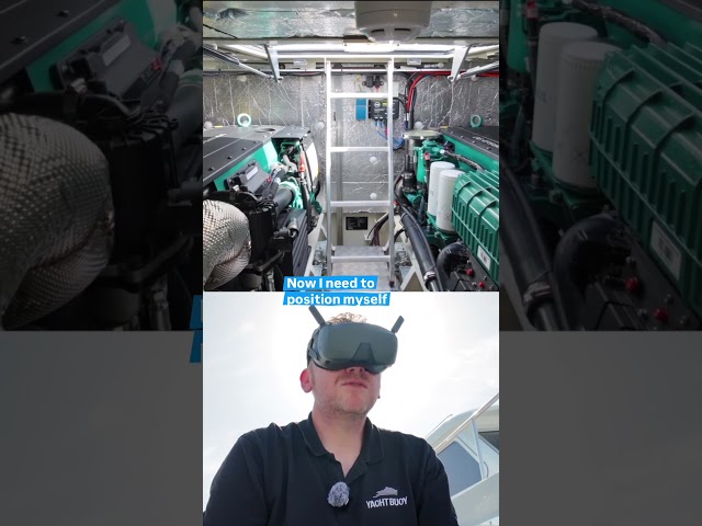 Getting some engine room shots with the DJI Neo 2 Drone  #boat