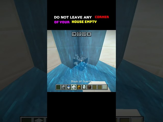Do not leave any corner of you house empty 🙀 try this 💀!! #trending #shorts #viral #minecraft #most