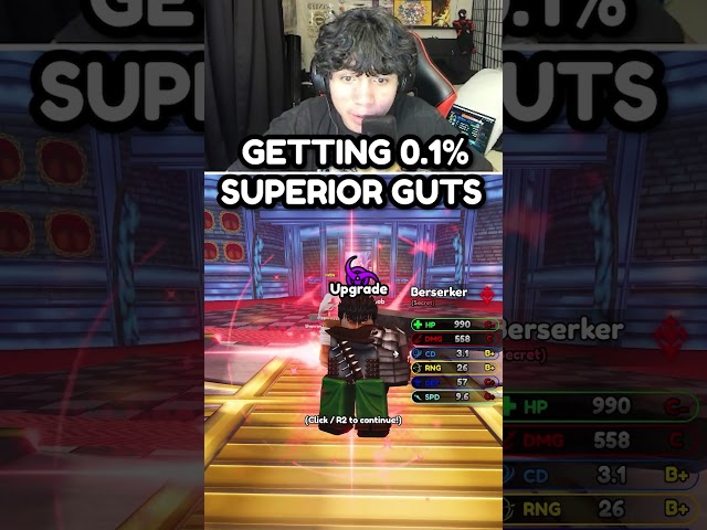 Getting The 0.1% SUPERIOR Guts Berserk In Anime Squadron Roblox! #roblox #anime #animesquadrons