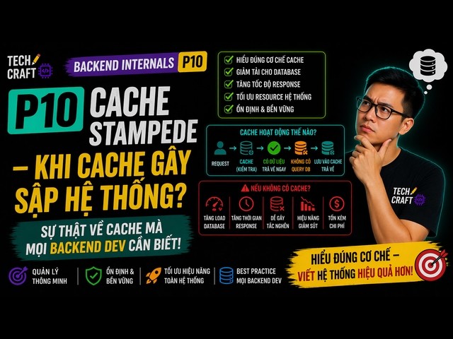 🔒⚙️ Backend Internals P10: Cache Stampede — When Cache Causes System Crashes