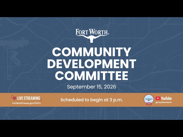 Community Development Committee | September 15, 2026
