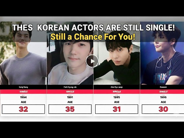 Famous Korean Actors: Who is still single?