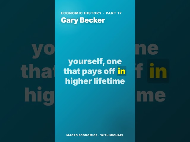 Gary Becker: Economics of Everyday Life