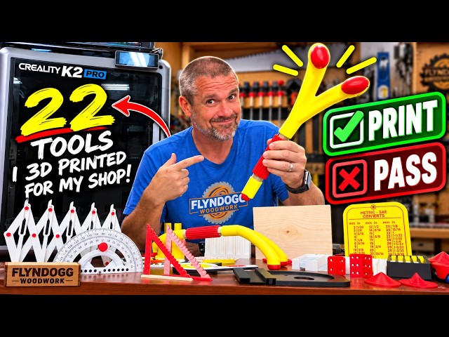 Print Or Pass? - I Tested 22 3D Printed Workshop Tools: The Results Will Shock You!