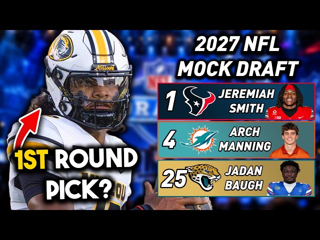 Austin Simmons 1st Round Pick?? 2027 NFL MOCK DRAFT