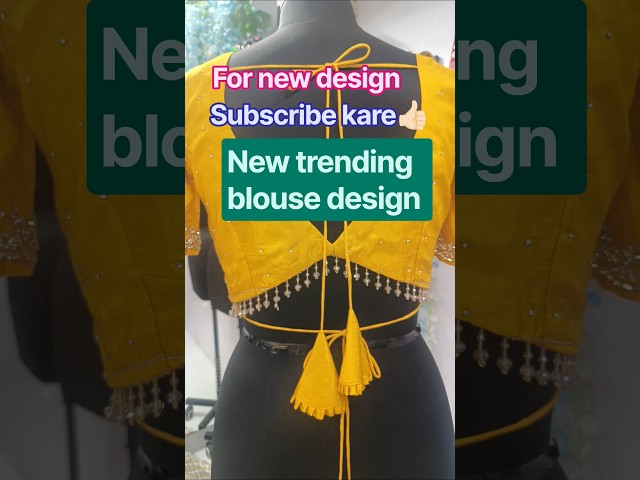 new trending tassel blouse design #fashion #indianfashion #youtubeshorts #designerblouse #blouse