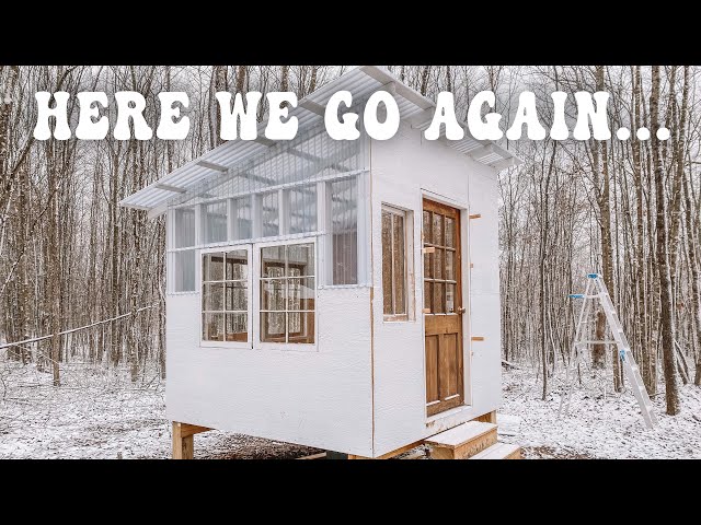Starting The Bathhouse AGAIN & Decorating The Tiny Home For Christmas