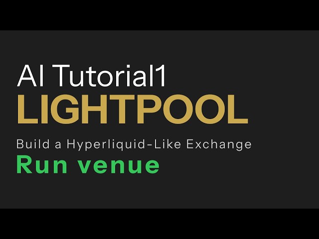 #AI-Tutorial 1 building #hyperliquid like exchange - Run local venue