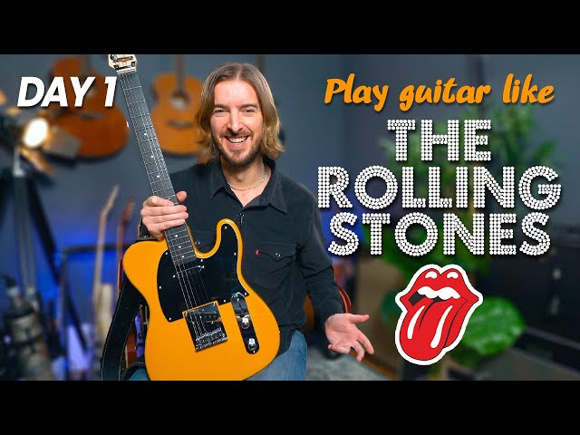 Day 1 - Learn Guitar Through The Rolling Stones in 10 Days - Start HERE