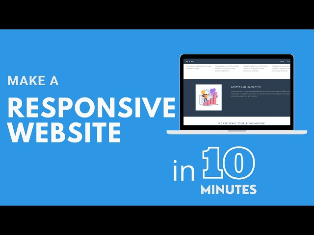How to make a responsive website in 10 minutes | Step by step landing page tutorial