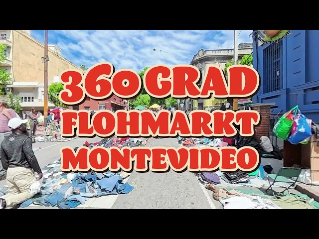 360° 8K Street Walk: Feria de Tristán Narvaja, Montevideo's Sunday Market