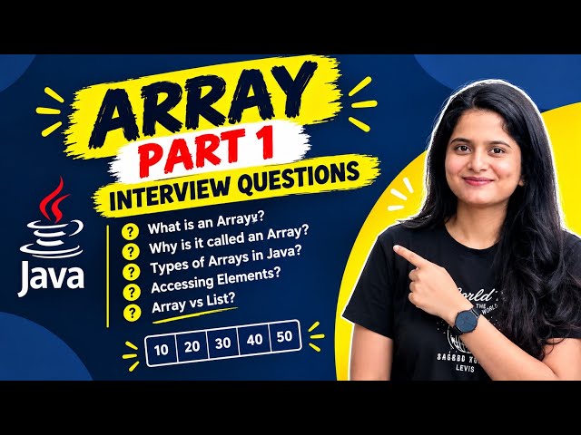 Java Array Interview Questions | Part 1 | 0–4 YOE