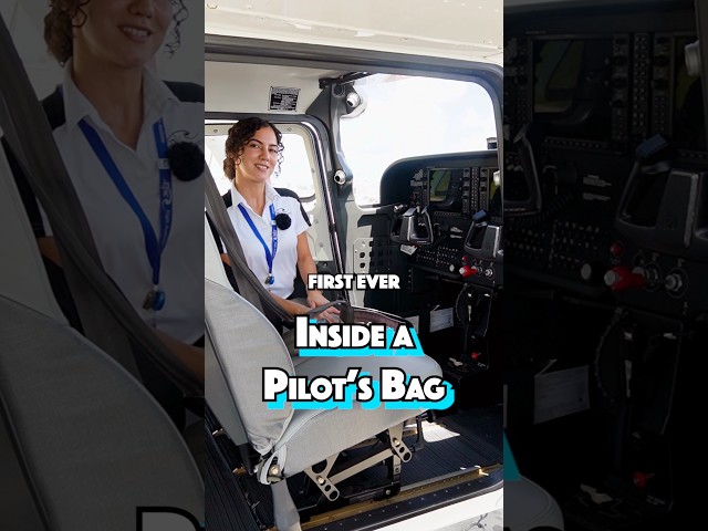 What’s in a student pilot’s flight bag for their first cross-country flight? ✈️ #pilot #fly