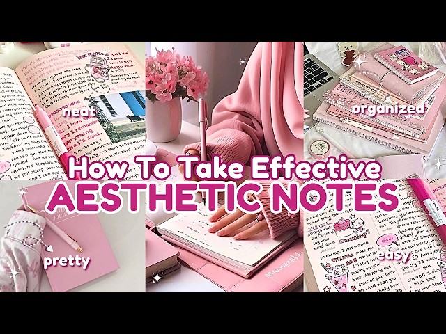 How to Take Pretty and Aesthetic Notes That Actually Help You Study