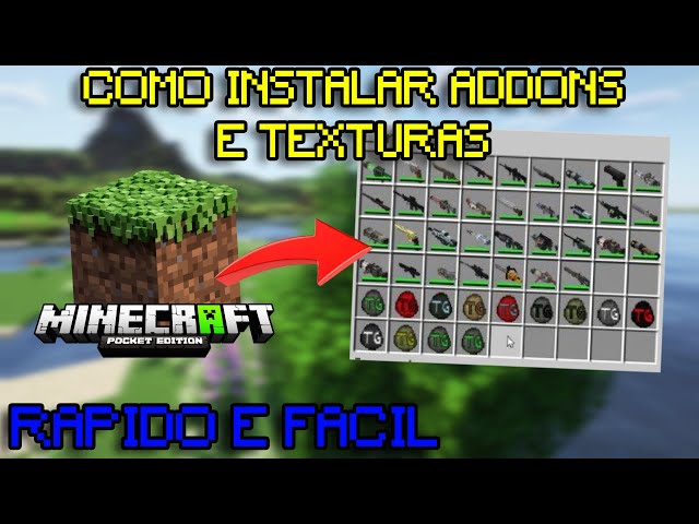 How to INSTALL ADDONS and TEXTURES in Minecraft Bedrock PC in less than 4 MINUTES (Quick and Easy...