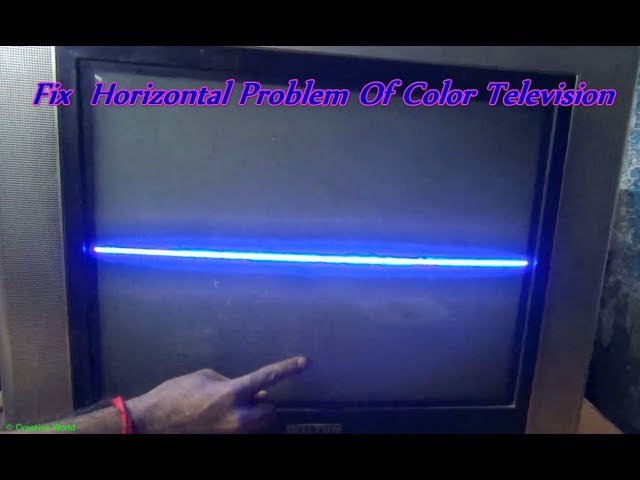 How To Repair Horizontal Lines Of Color Television (Part 1) - Bengali Tutorial