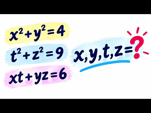 3 Equations, 4 Unknowns...😱