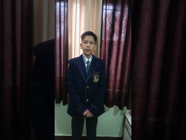 CLASS 6 ELOCUTION COMPETITION 11 -  MAHIT JAISWAL , CLASS 6B