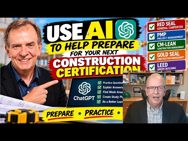 How to Use AI to Prepare for Construction Certification Exams | Red Seal, PMP, CM-Lean & More