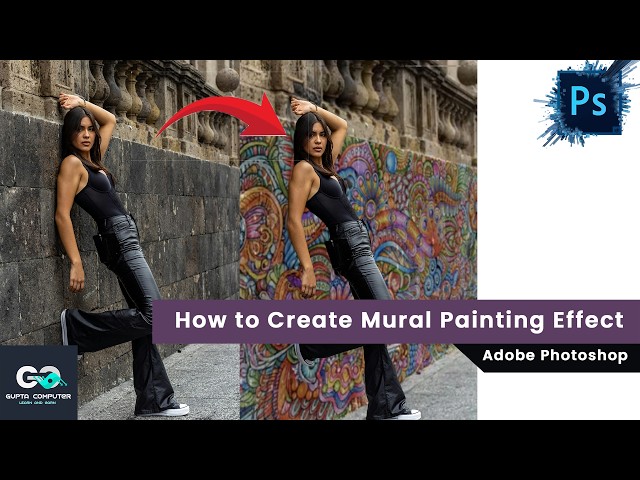 How to Create Mural Painting Effect Photoshop Tips 2026 -  #photoshop #adobephoto #advancedphoto