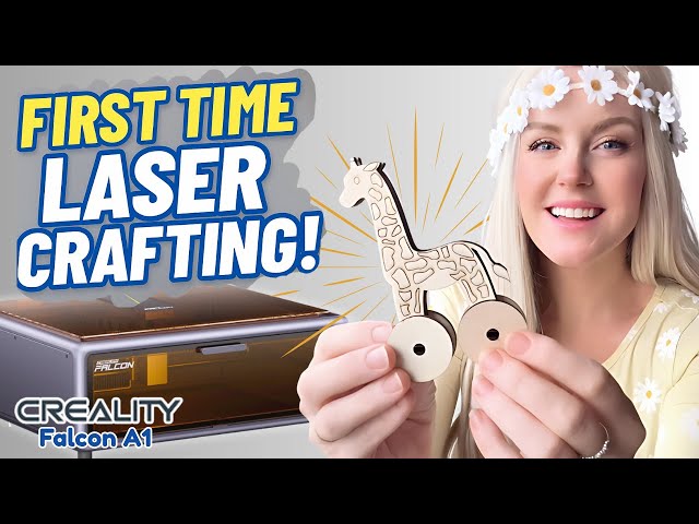 Miss Daisy Tries Laser Engraving for the First Time! | Creality Falcon A1 Unboxing & Crafting!