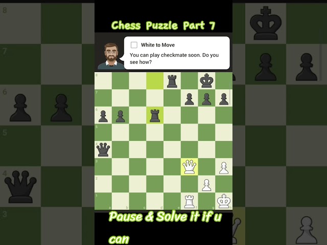 Chess Puzzle Games Part 7 #chess #gaming #chesstactics #chesspuzzle