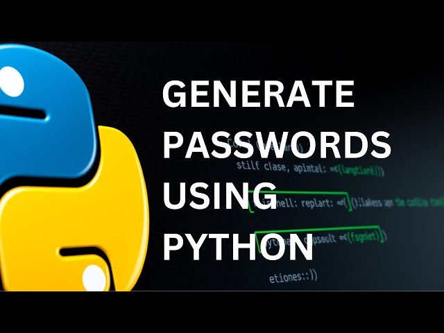 password generator using python