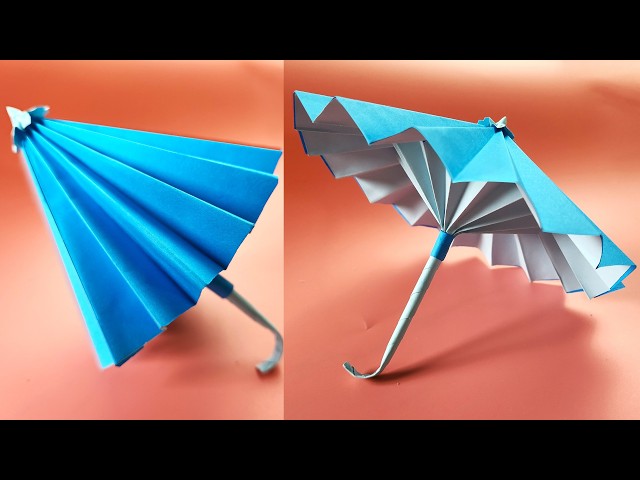 How to Make a Paper Umbrella That Opens and Closes | Slow Step-by-Step Tutorial