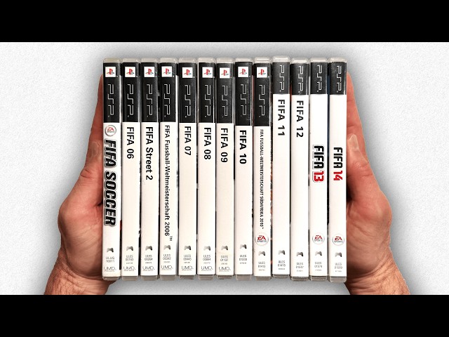 Unboxing every FIFA for PSP + Gameplay