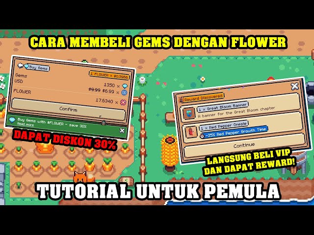 CARA MEMBELI GEMS DENGAN FLOWER DI GAME PENGHASIL UANG ANDROID/PC SUNFLOWER LAND #12