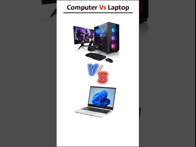 Computer vs laptop | desktop better hota hai ya laptop #computerbasic #computer #laptop #shorts