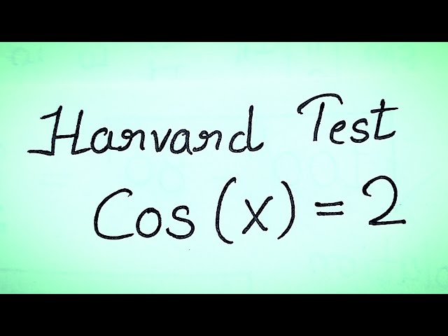 Harvard Entrance Exam Problem | Olympiad Mathematics | Hardest 