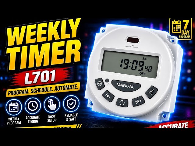 L701 Weekly Programmable Timer 220V: Test, Setup & Connection